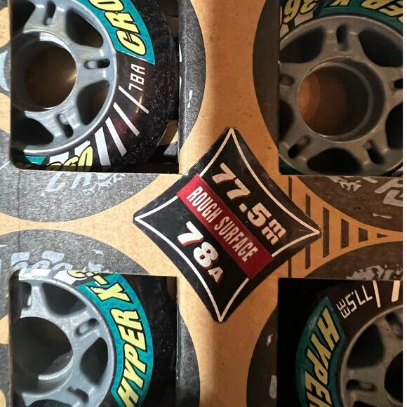 Hyper Wheels X-360 Cross Fit 77.5mm Rough Surface  78A or 82A New in Box ~ 
USA - Picture 10 of 10